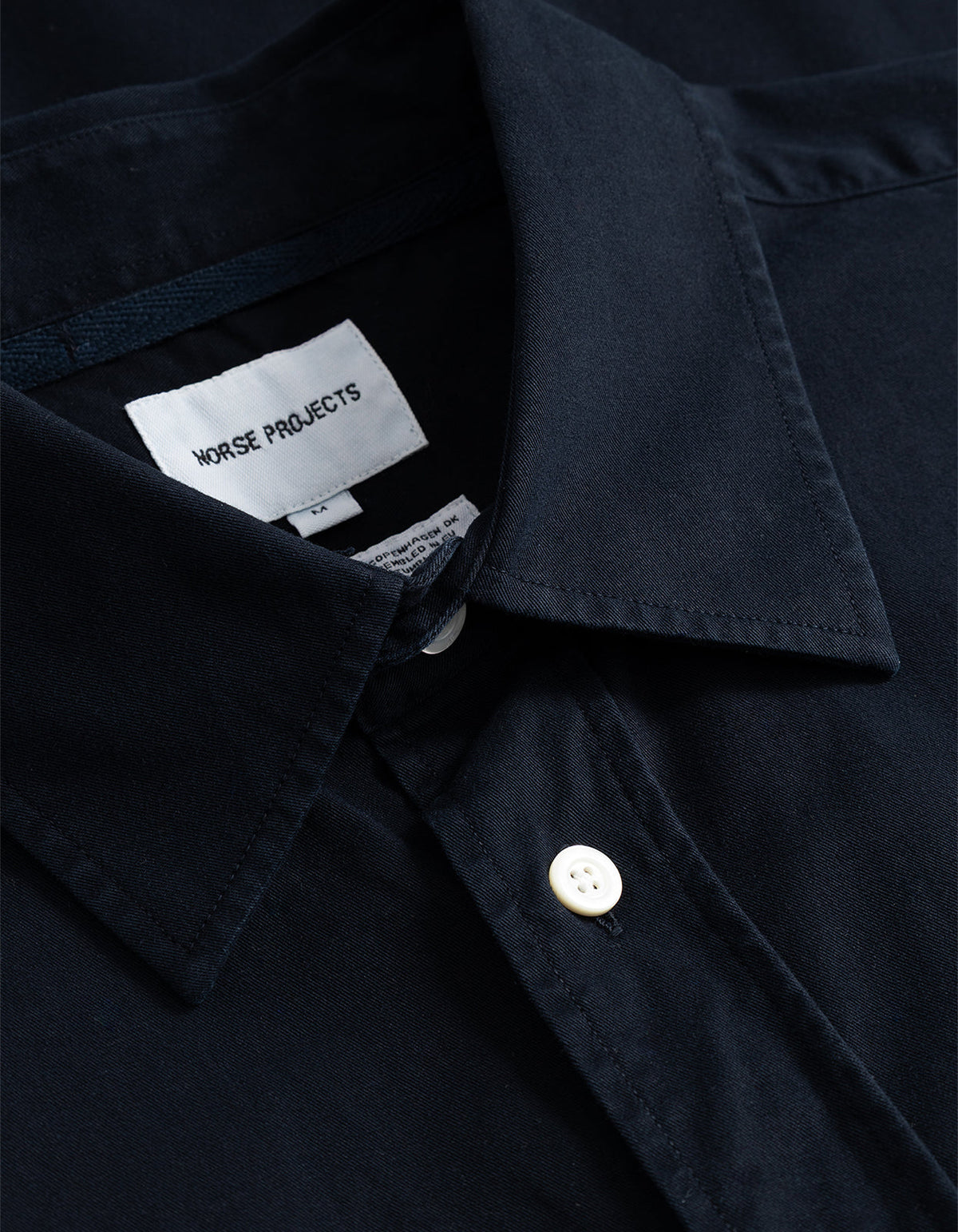 Kongshoved Cotton Twill GMD Relaxed Shirt - Dark Navy