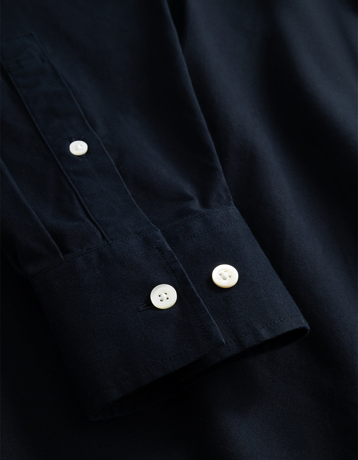 Kongshoved Cotton Twill GMD Relaxed Shirt - Dark Navy