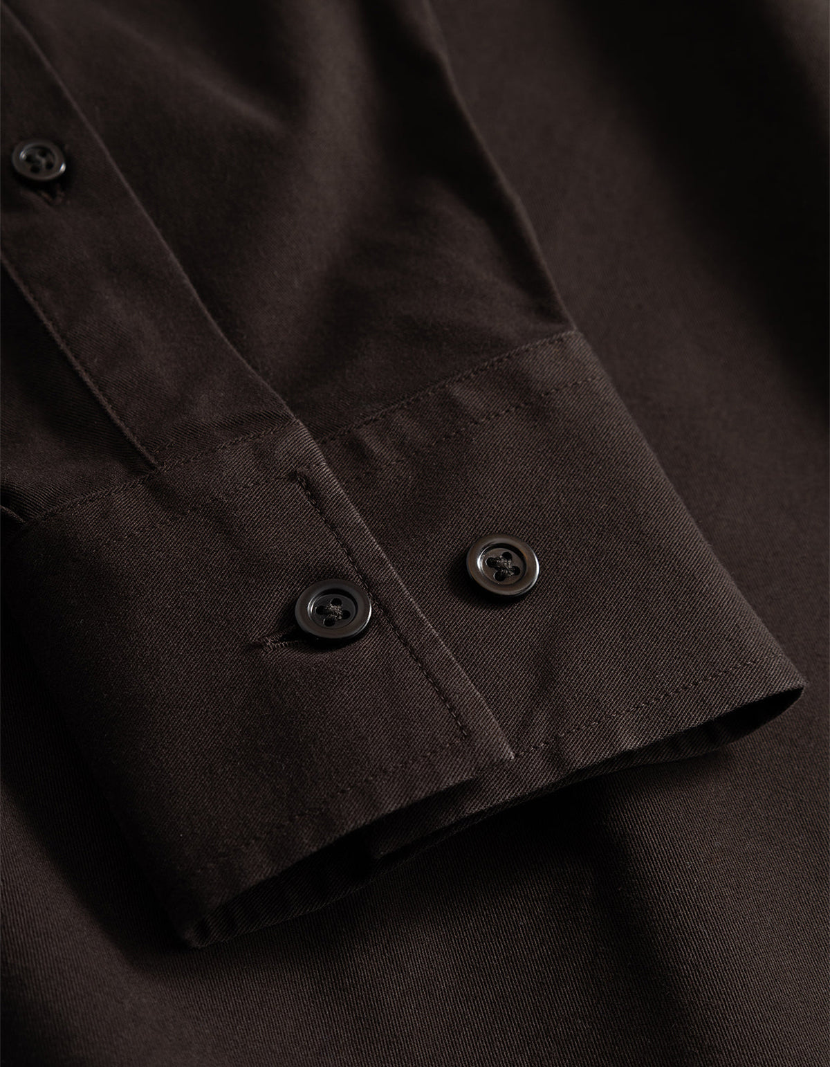 Kongshoved Cotton Twill GMD Relaxed Shirt - Delicioso Brown