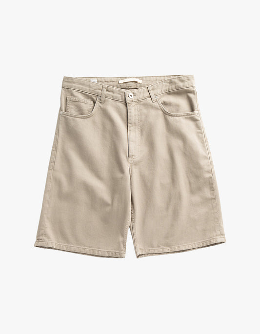 Korshavn Relaxed 5 Pocket Heavy Twill Short - Clay