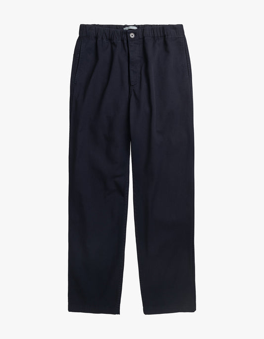 Trysil Regular Organic Stretch Twill Trouser - Dark Navy