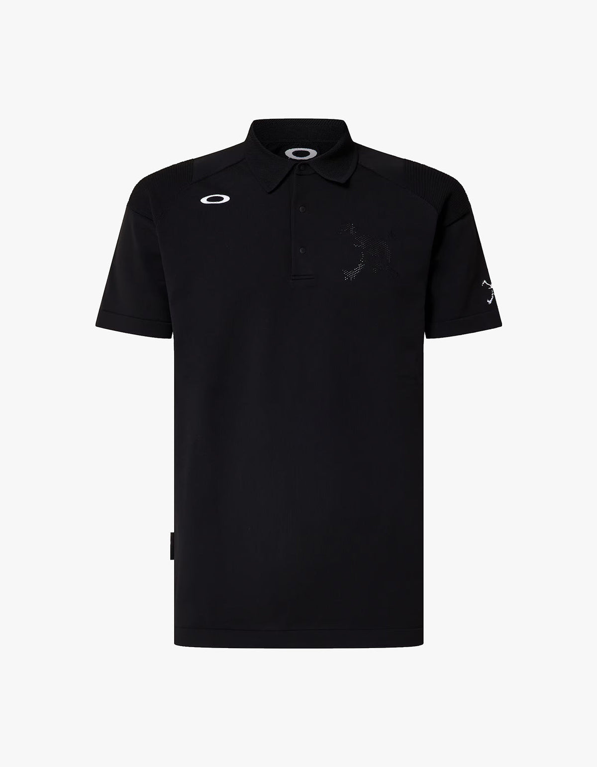 Skull Limber Sweater Polo Shirt - Pitch Black
