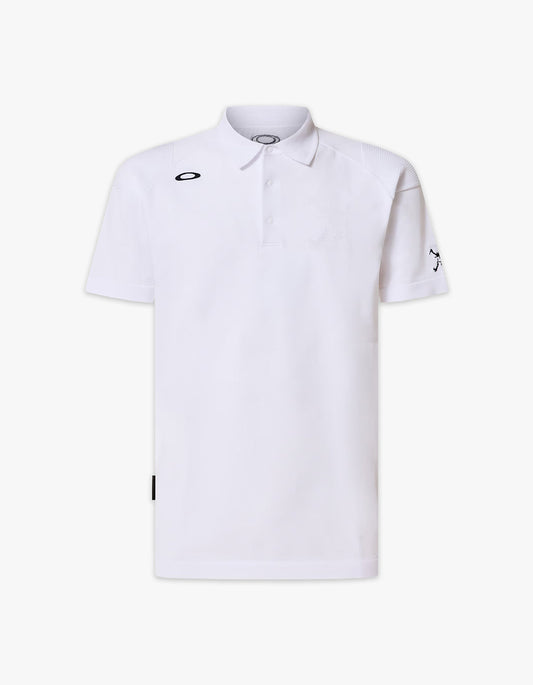 Skull Limber Sweater Polo Shirt - White