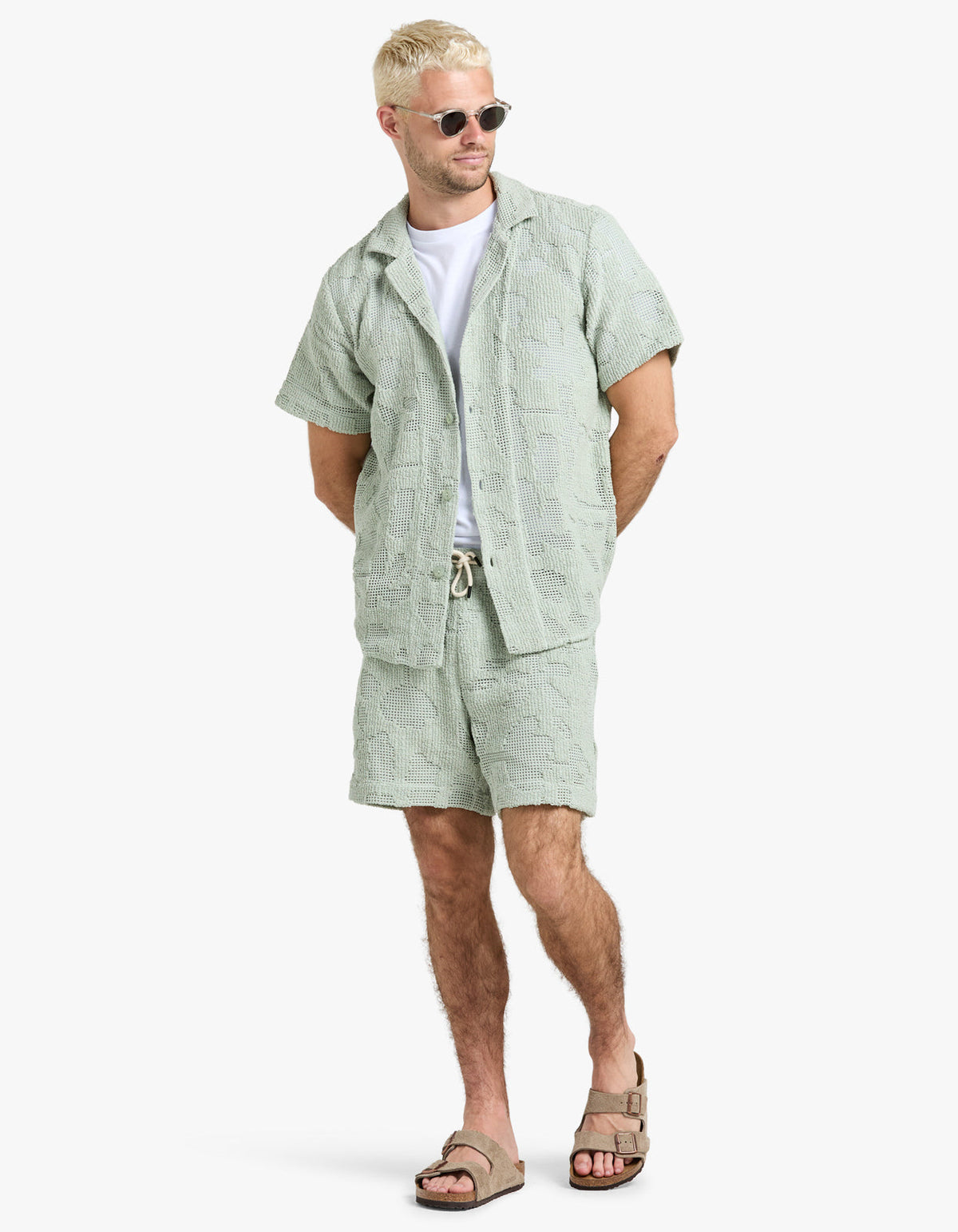 Cuba Crochet Shirt - Galbanum
