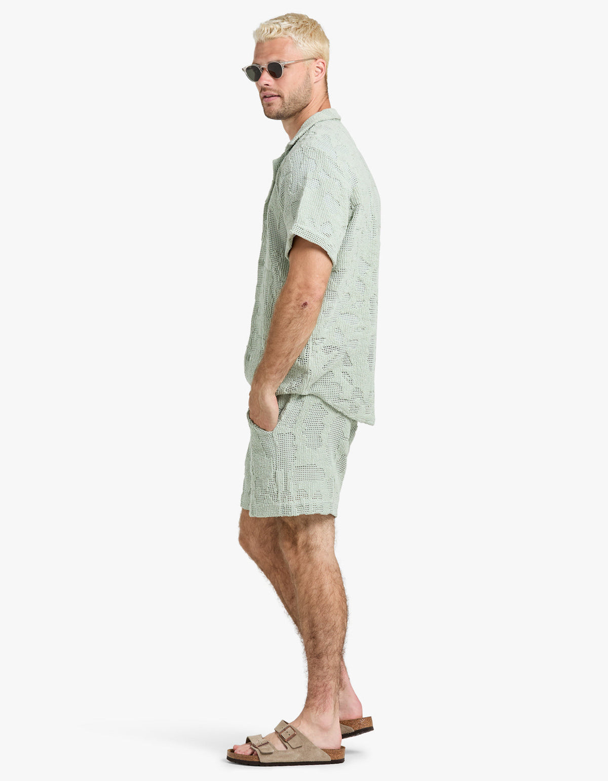 Cuba Crochet Shirt - Galbanum