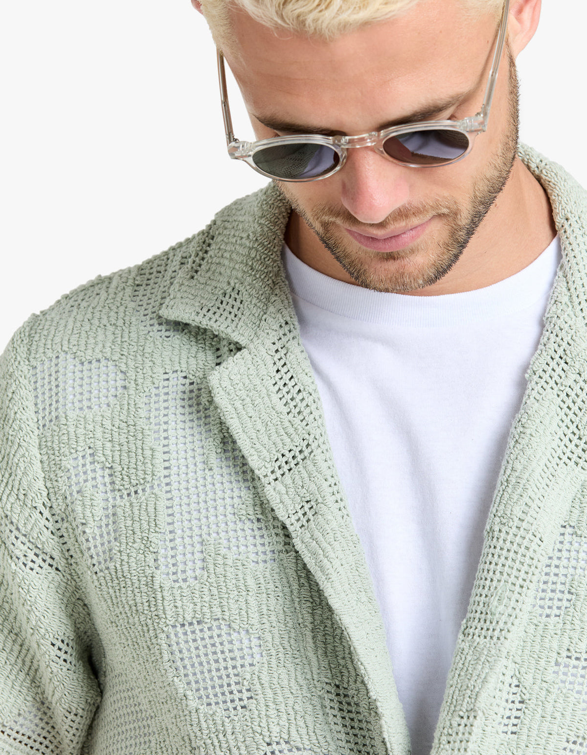 Cuba Crochet Shirt - Galbanum
