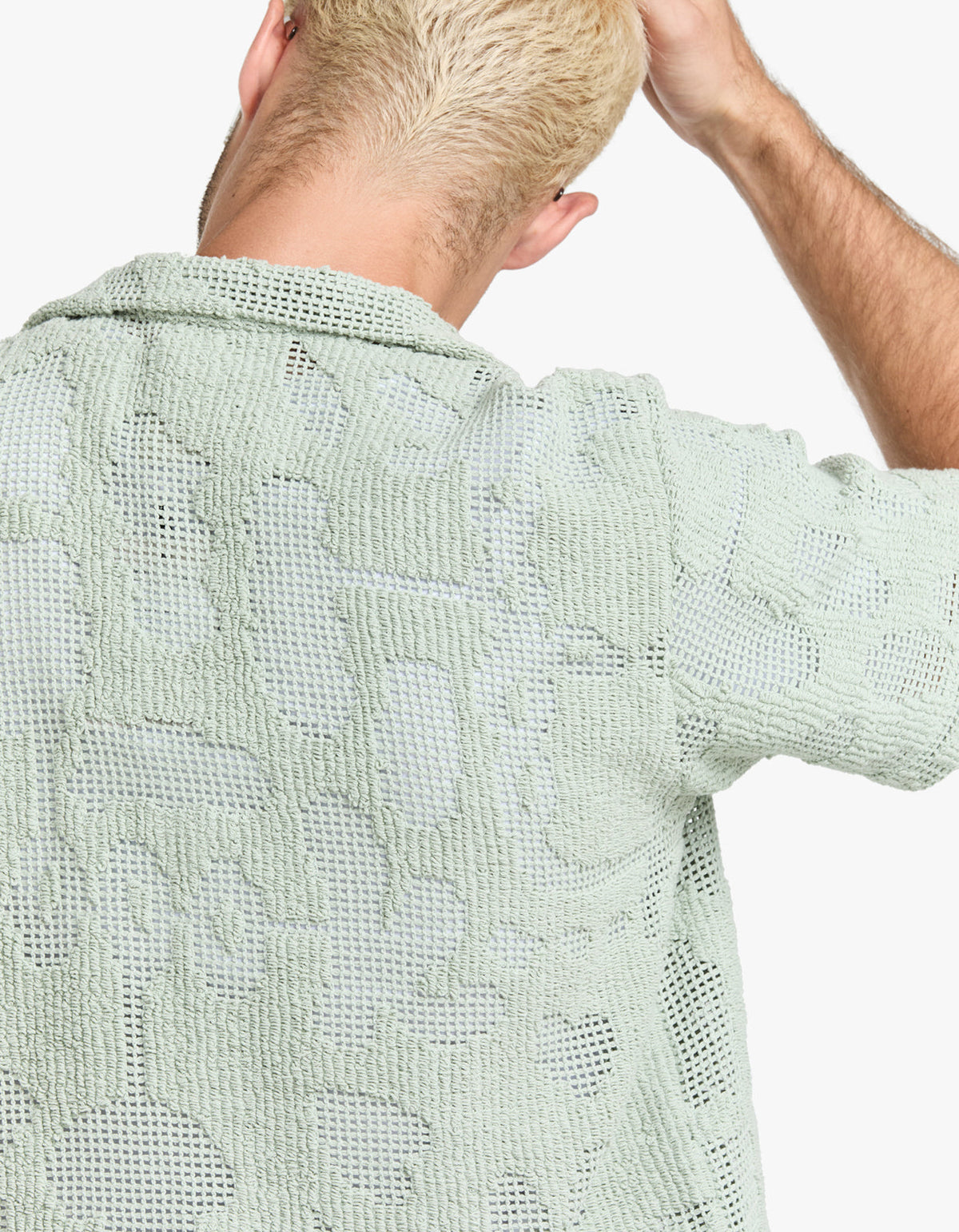 Cuba Crochet Shirt - Galbanum