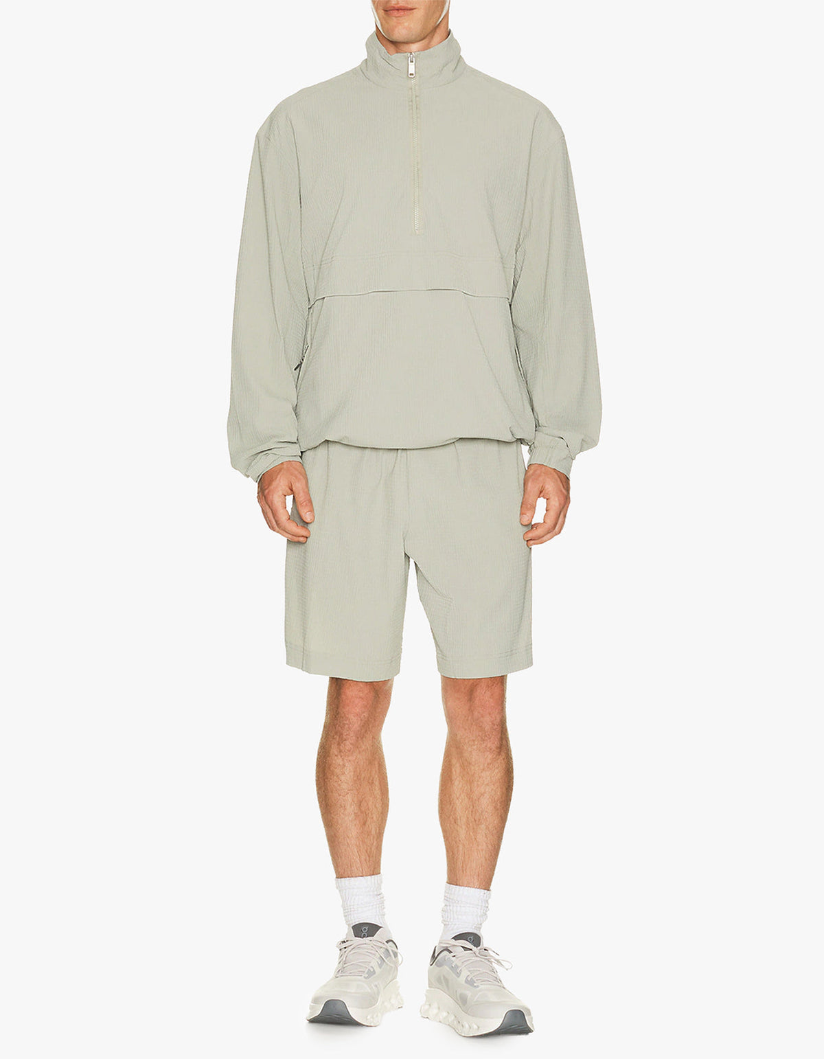 Courtside 1/2 Zip Eaze Jacket - Brume