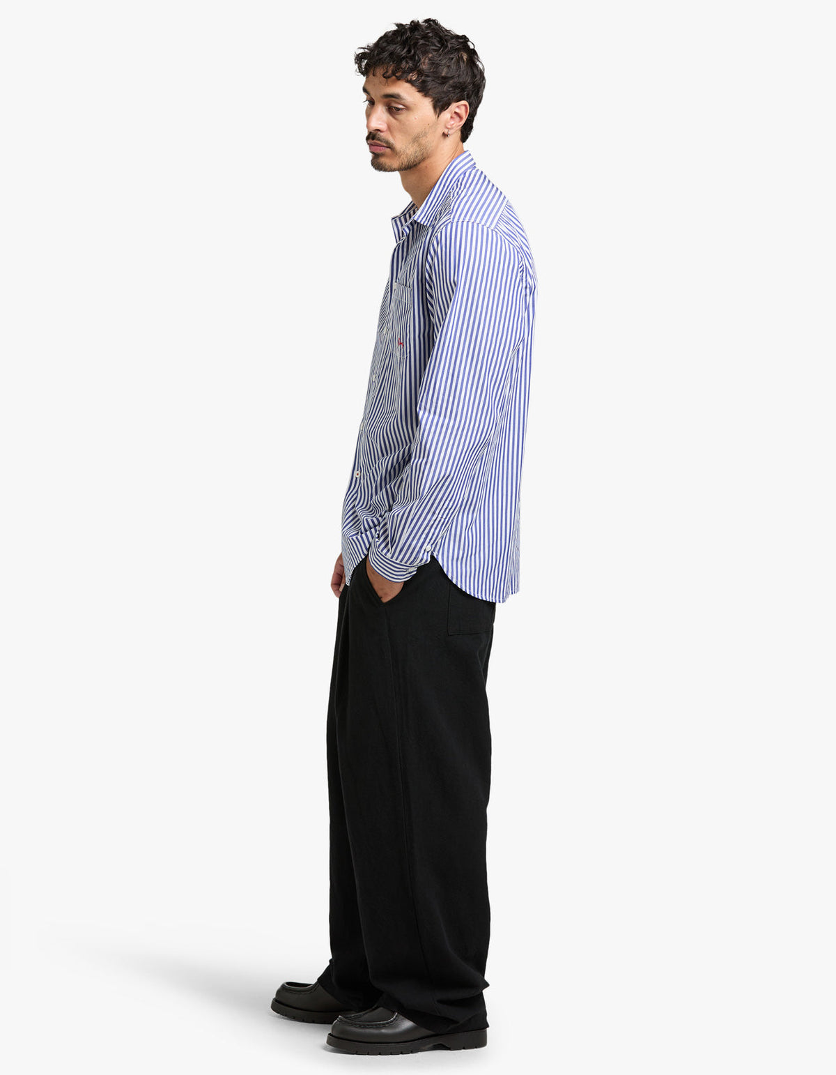 Market Shirt Thick Stripe - Blue/White/Red
