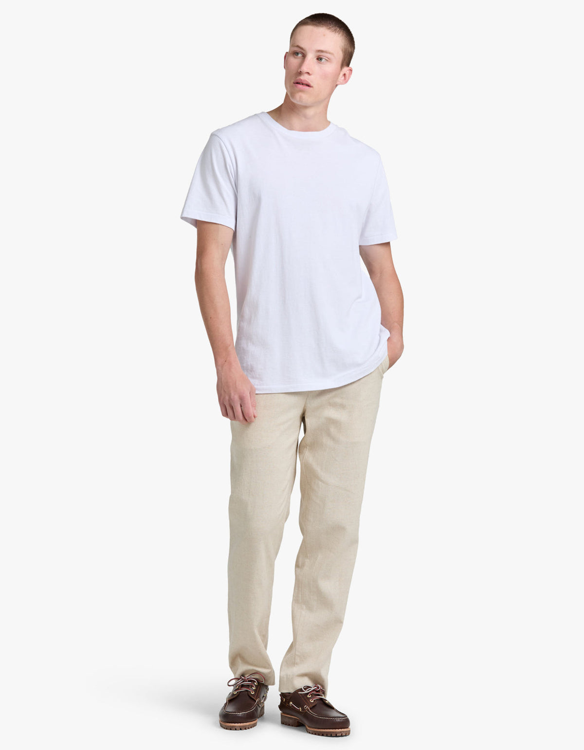 Davis Linen Pant - Oat
