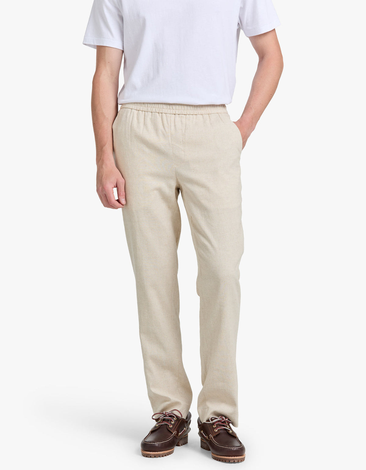 Davis Linen Pant - Oat
