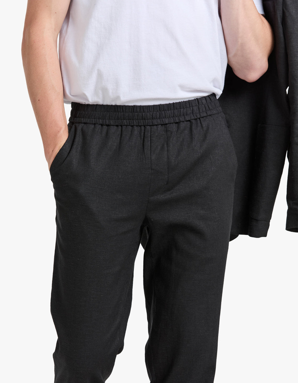 Davis Linen Pant - Black