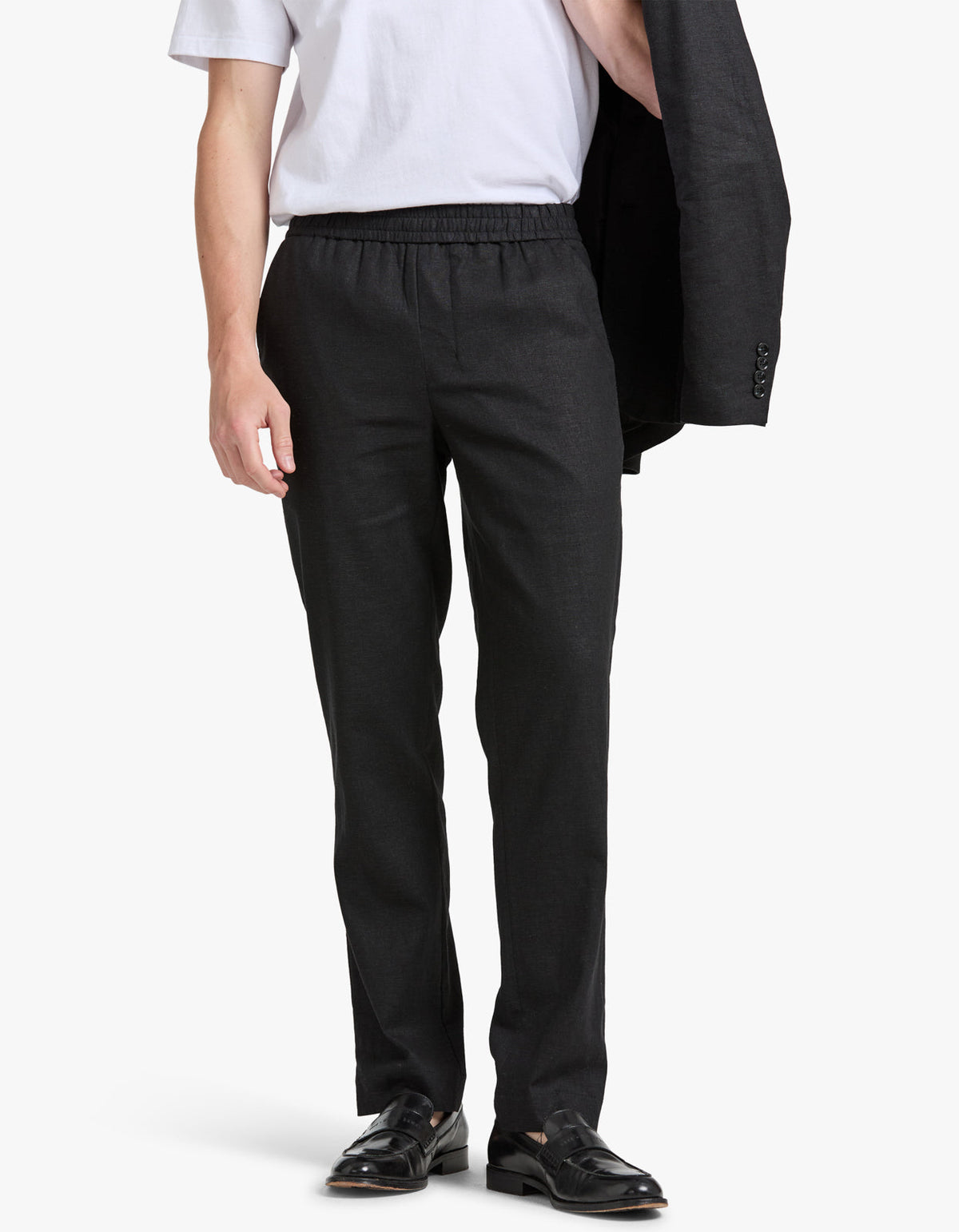 Davis Linen Pant - Black