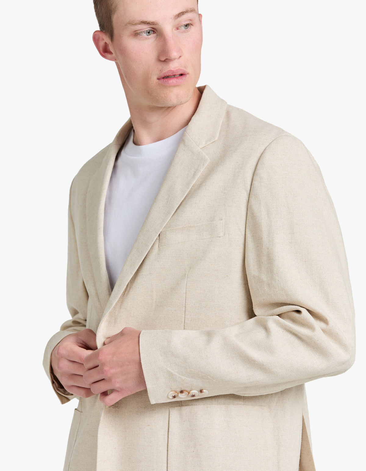 Frank Linen Blazer - Oat