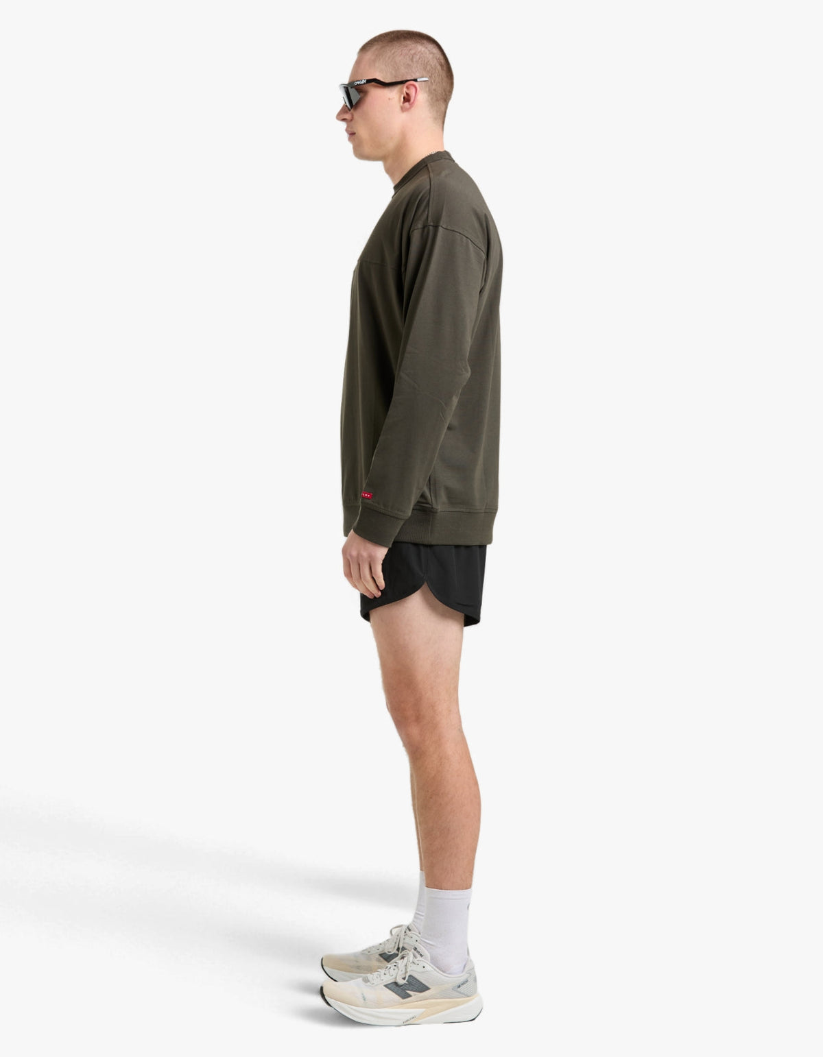 New Retro Fleece L/S Crew 1.0 - Shadow/Black
