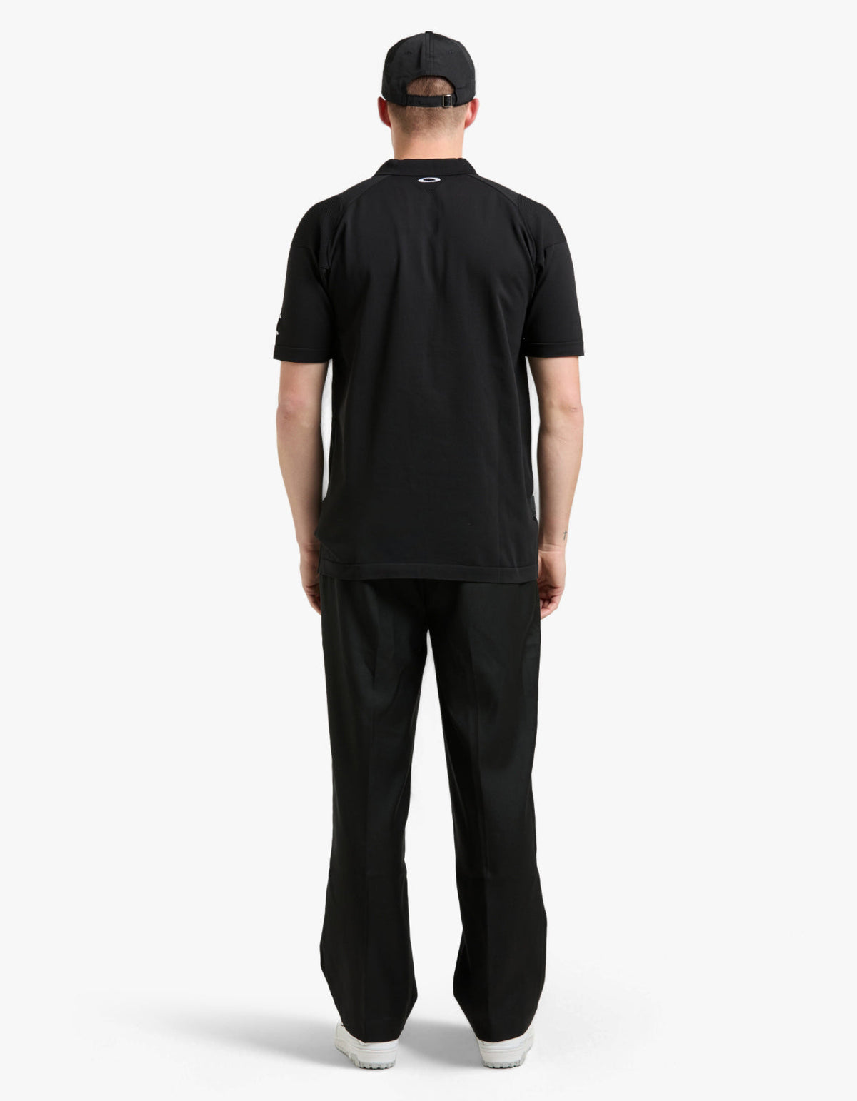 Skull Limber Sweater Polo Shirt - Pitch Black