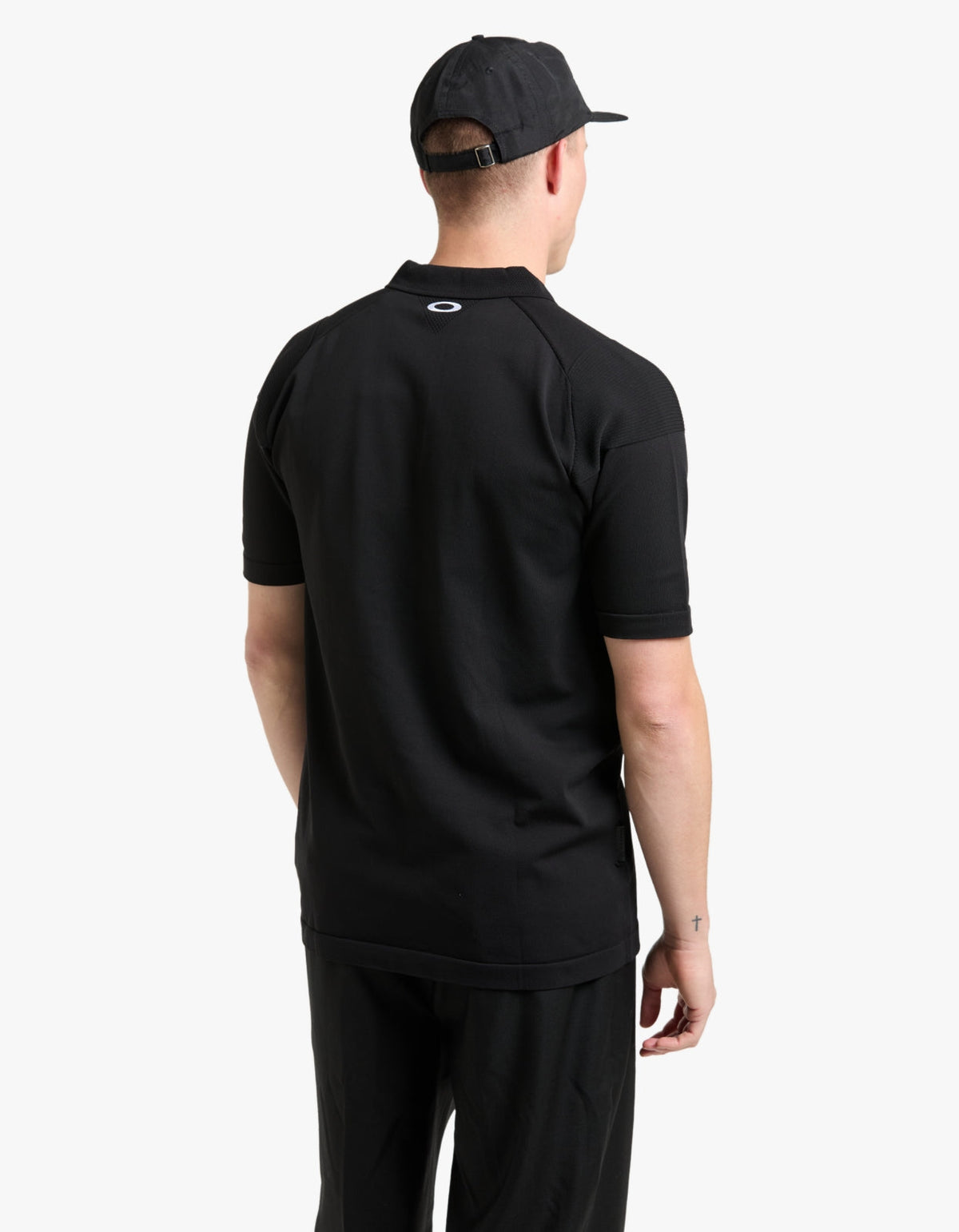 Skull Limber Sweater Polo Shirt - Pitch Black