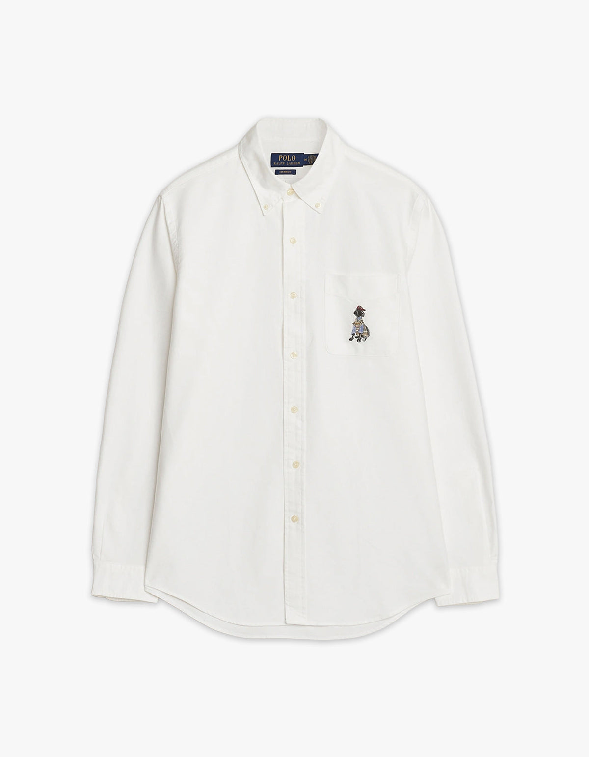 Custom Fit Labrador Embroidered Oxford Shirt - 7017C BSR White Black Lab