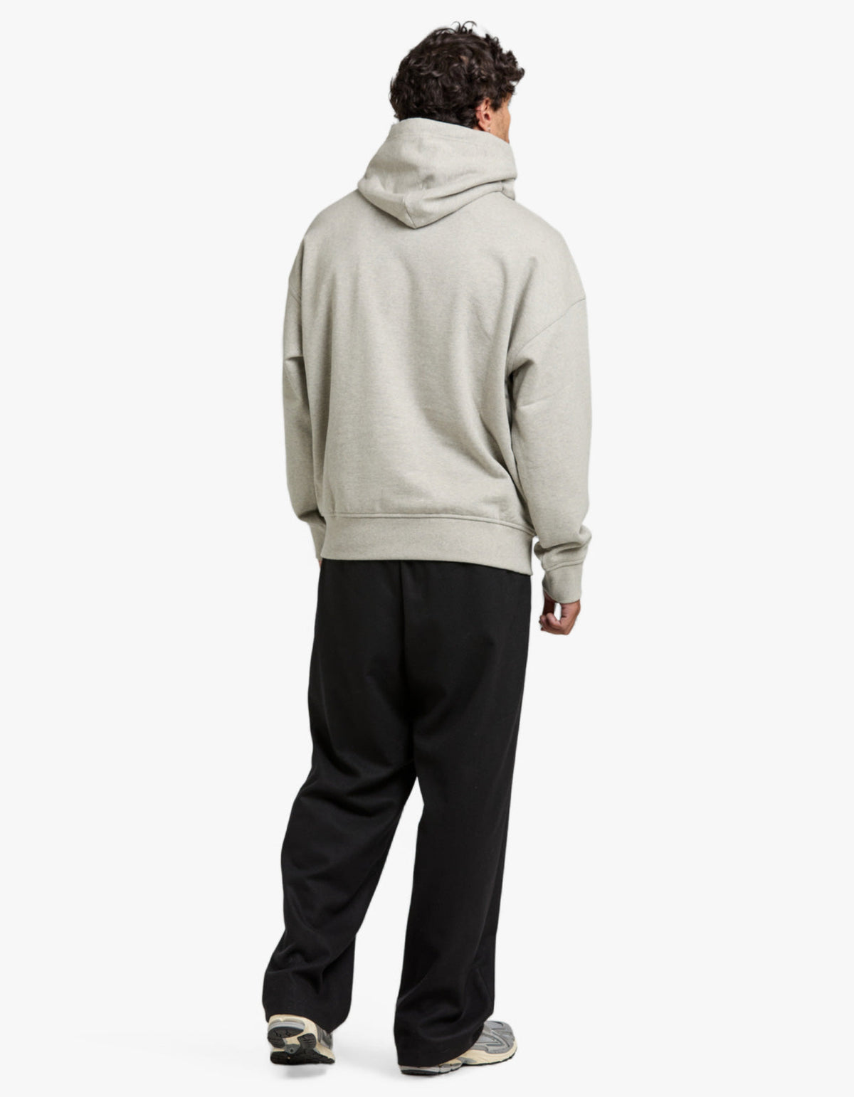 Relaxed Fit Logo Fleece Hoodie - Dark Sport Heather