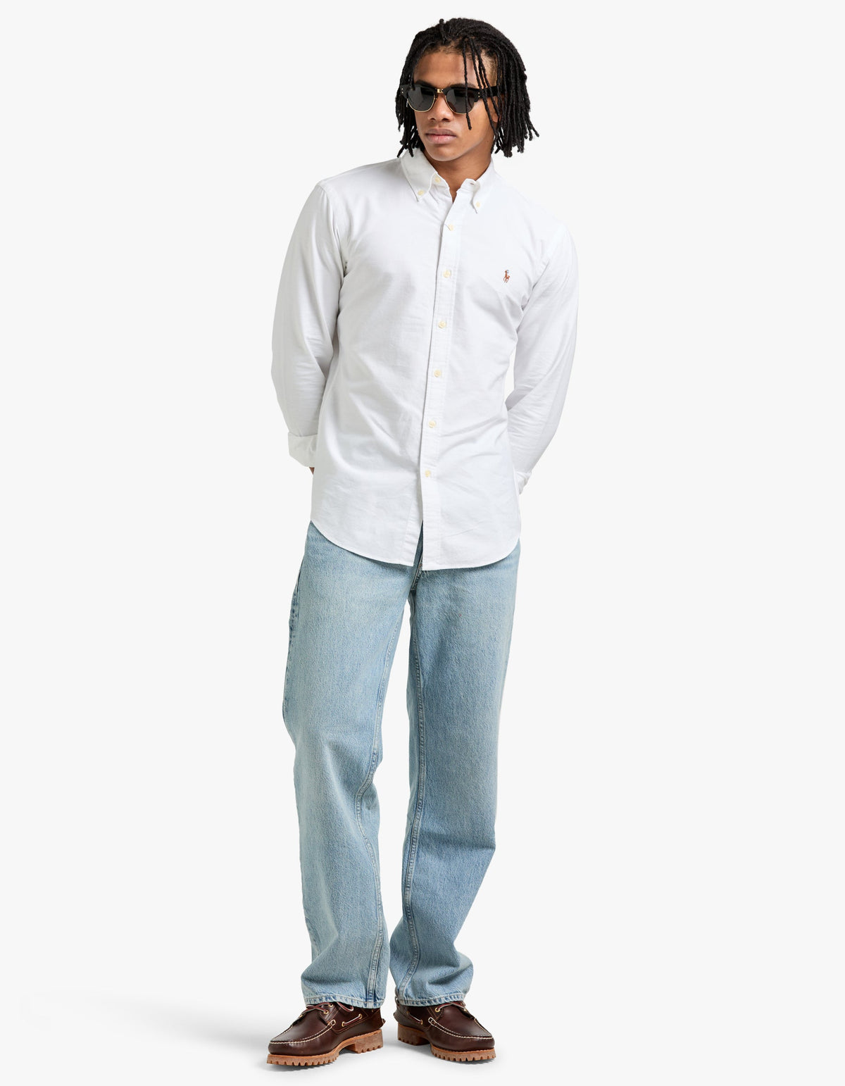 Custom Fit Oxford Shirt - White
