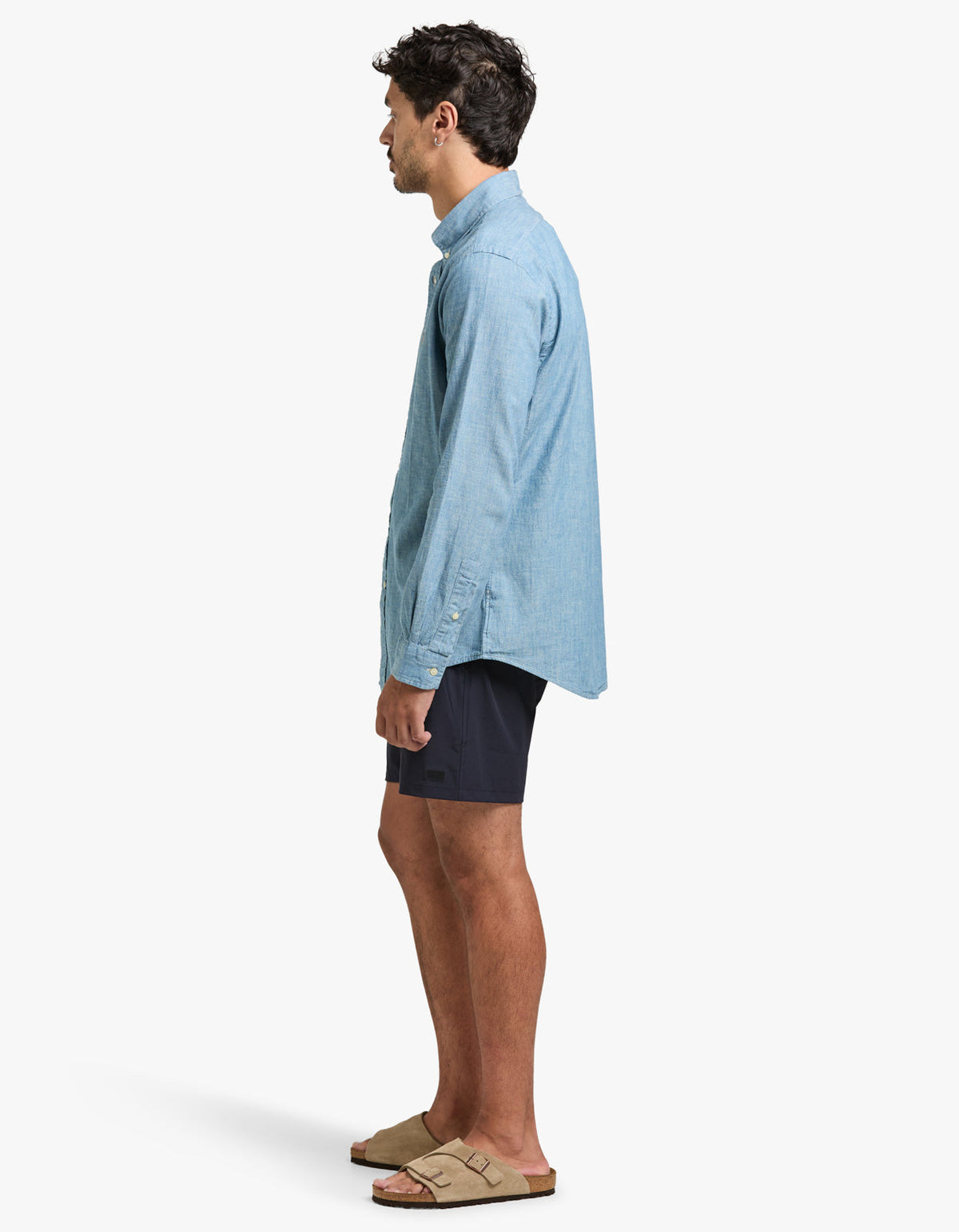 Custom Fit Chambray Shirt - Chambray