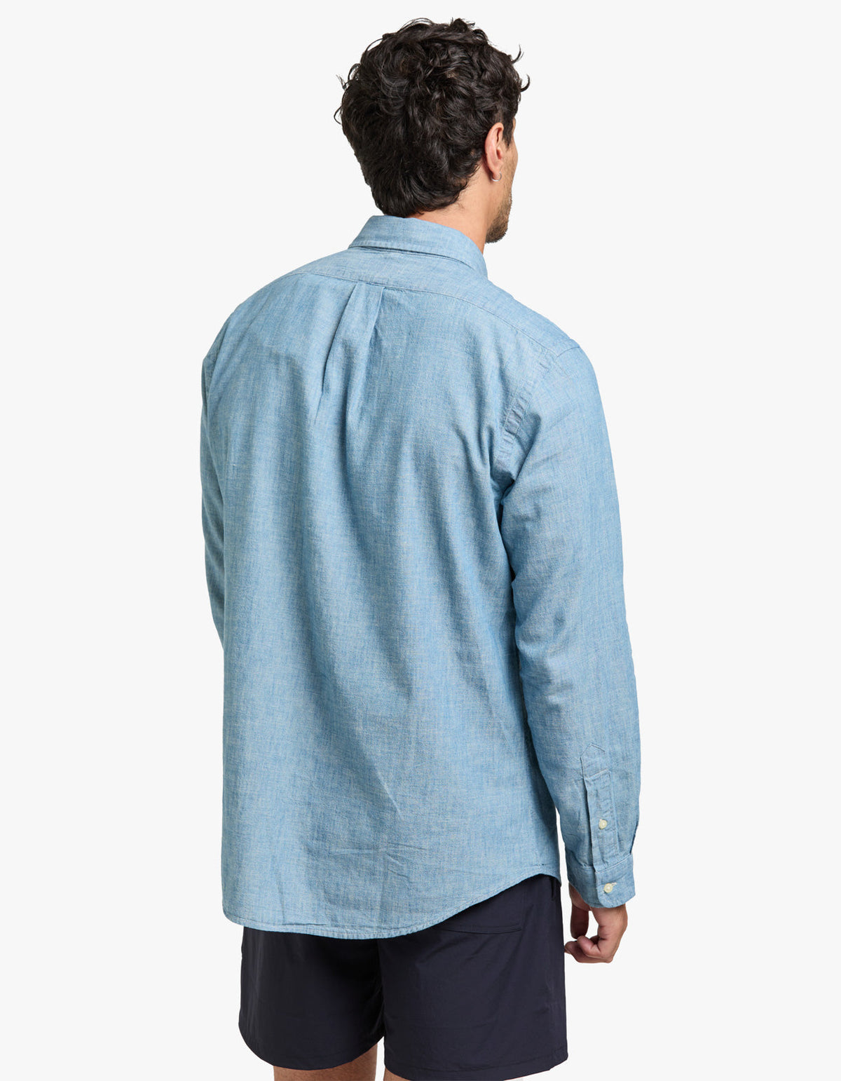Custom Fit Chambray Shirt - Chambray