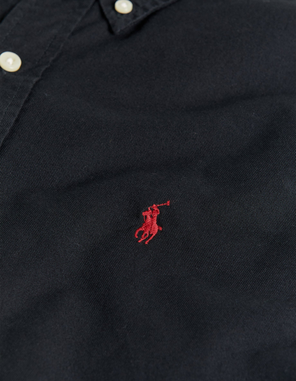 Custom Fit Oxford Shirt - Polo Black