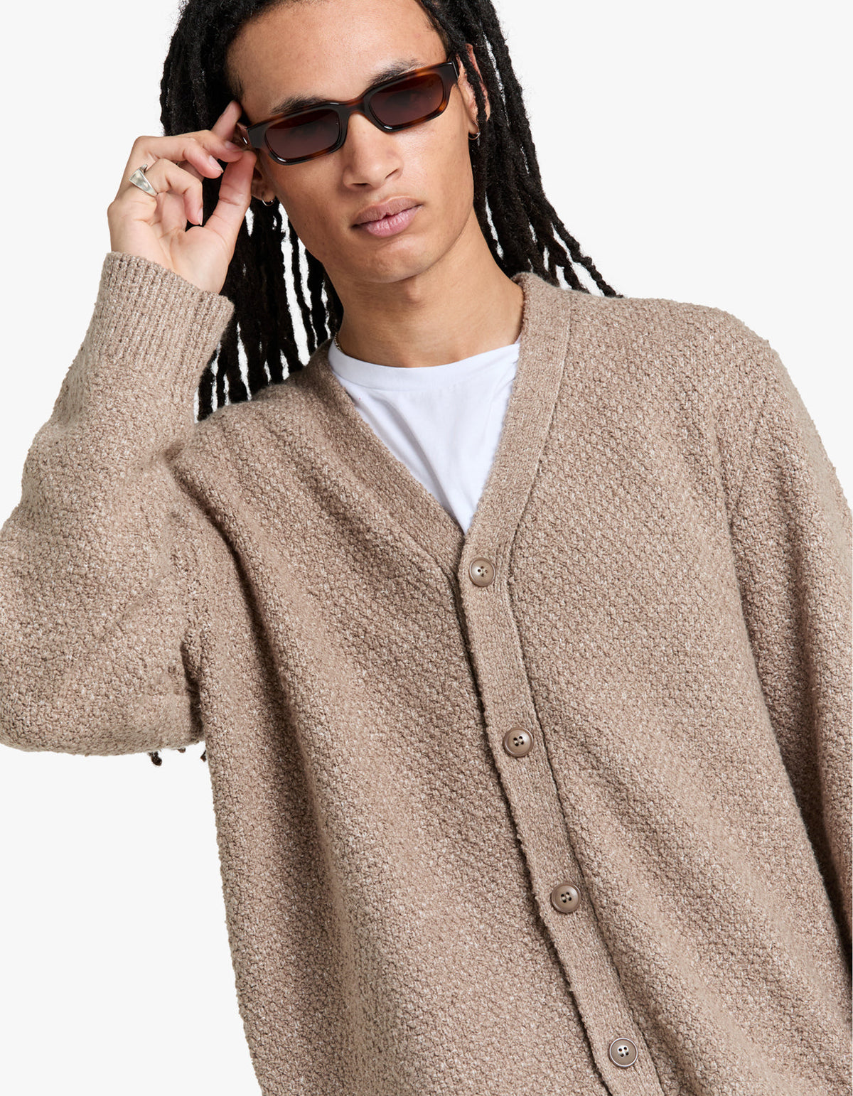 Saezra Cardigan 15531 - Greige Mel.