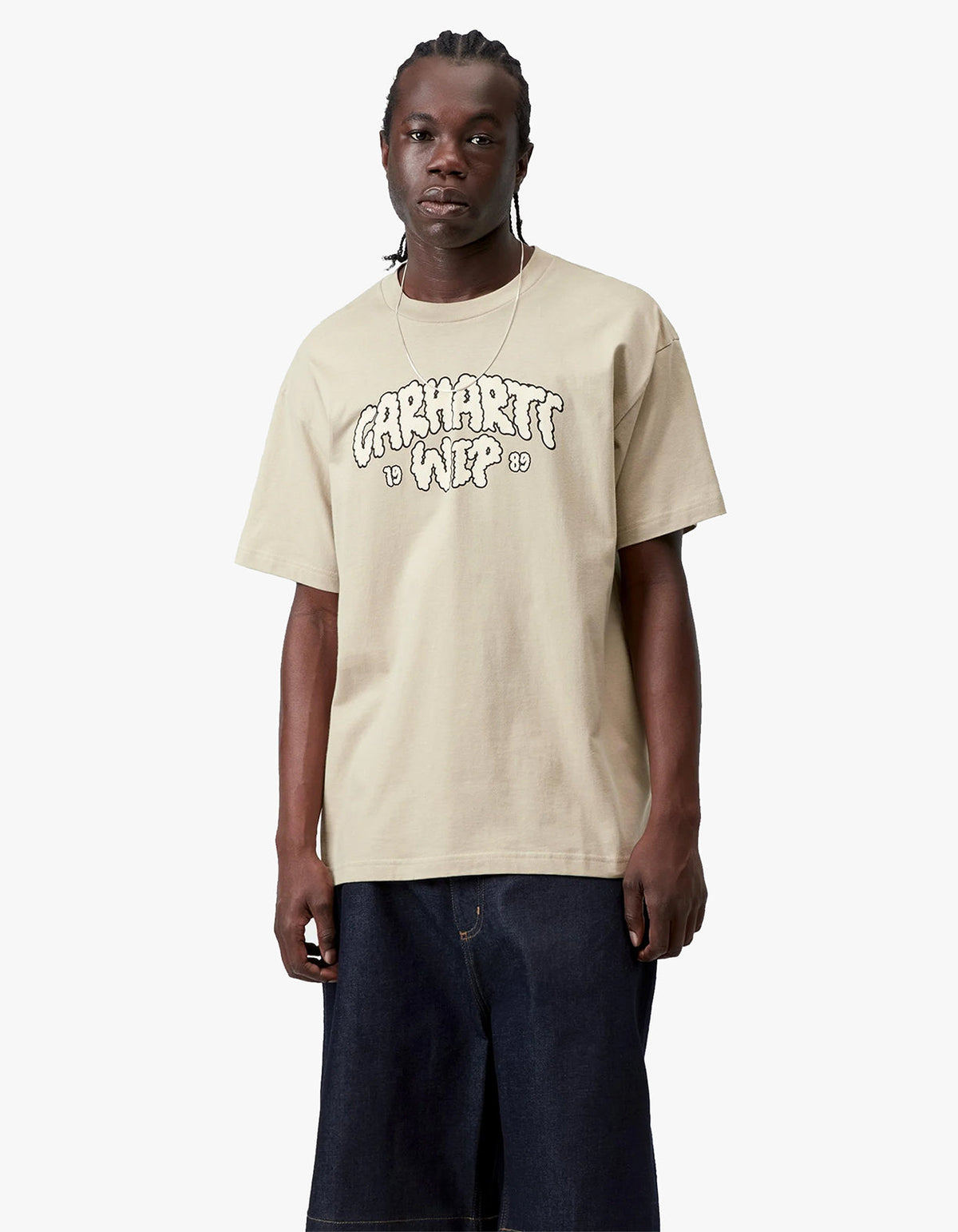 S/S Cloud Script T Shirt - Barchan