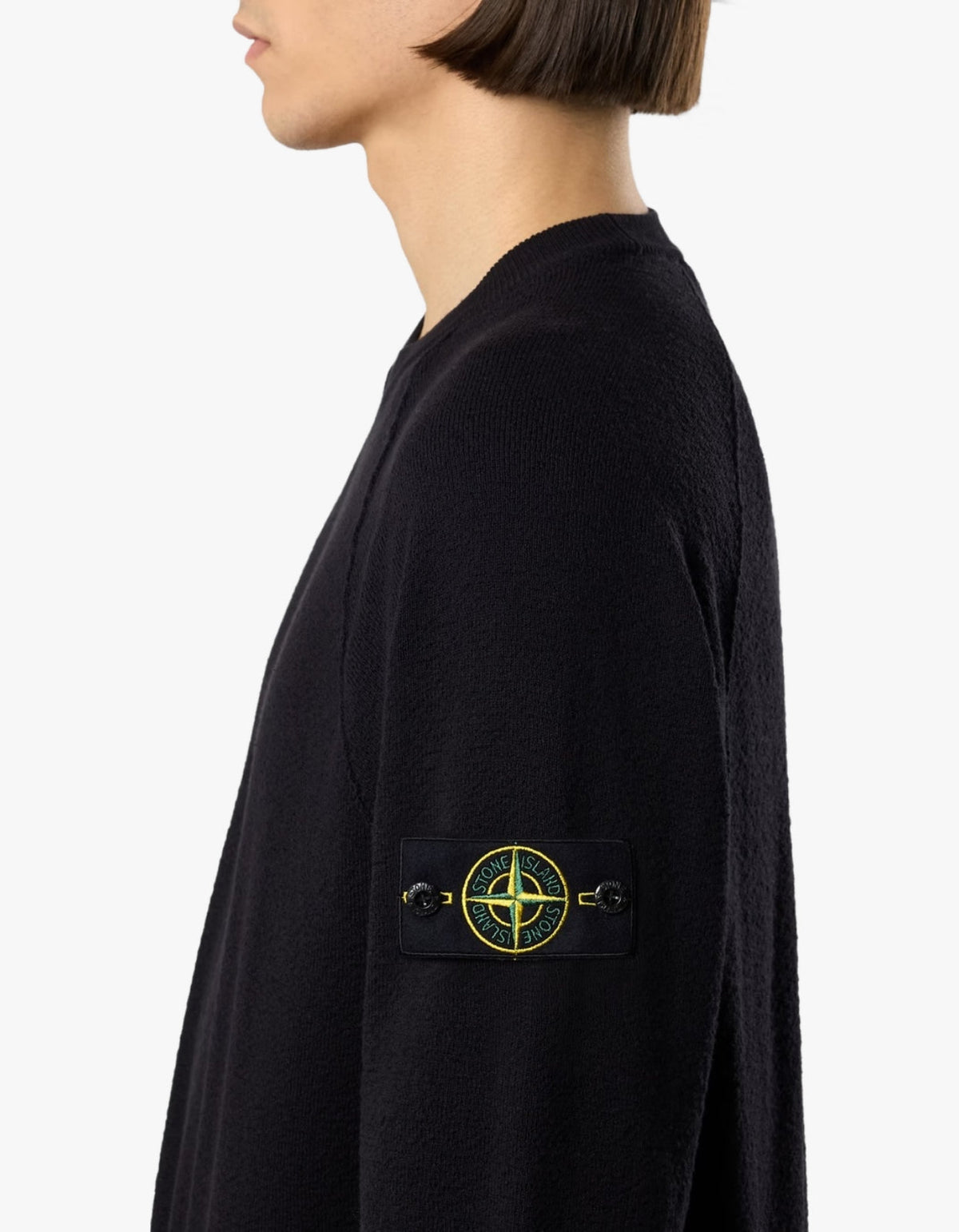 5100020 Crew Neck Knit Sweater - Navy Blue