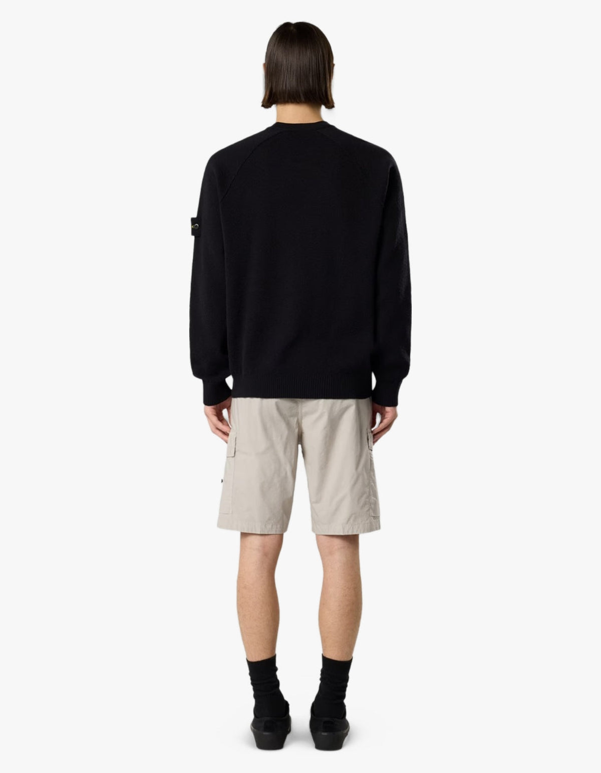 5100020 Crew Neck Knit Sweater - Navy Blue