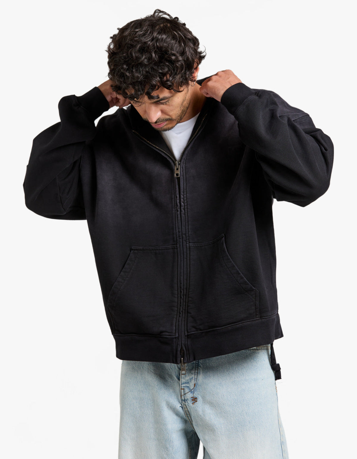 Intruder Ekcess Zip Hoodie - Jet Black
