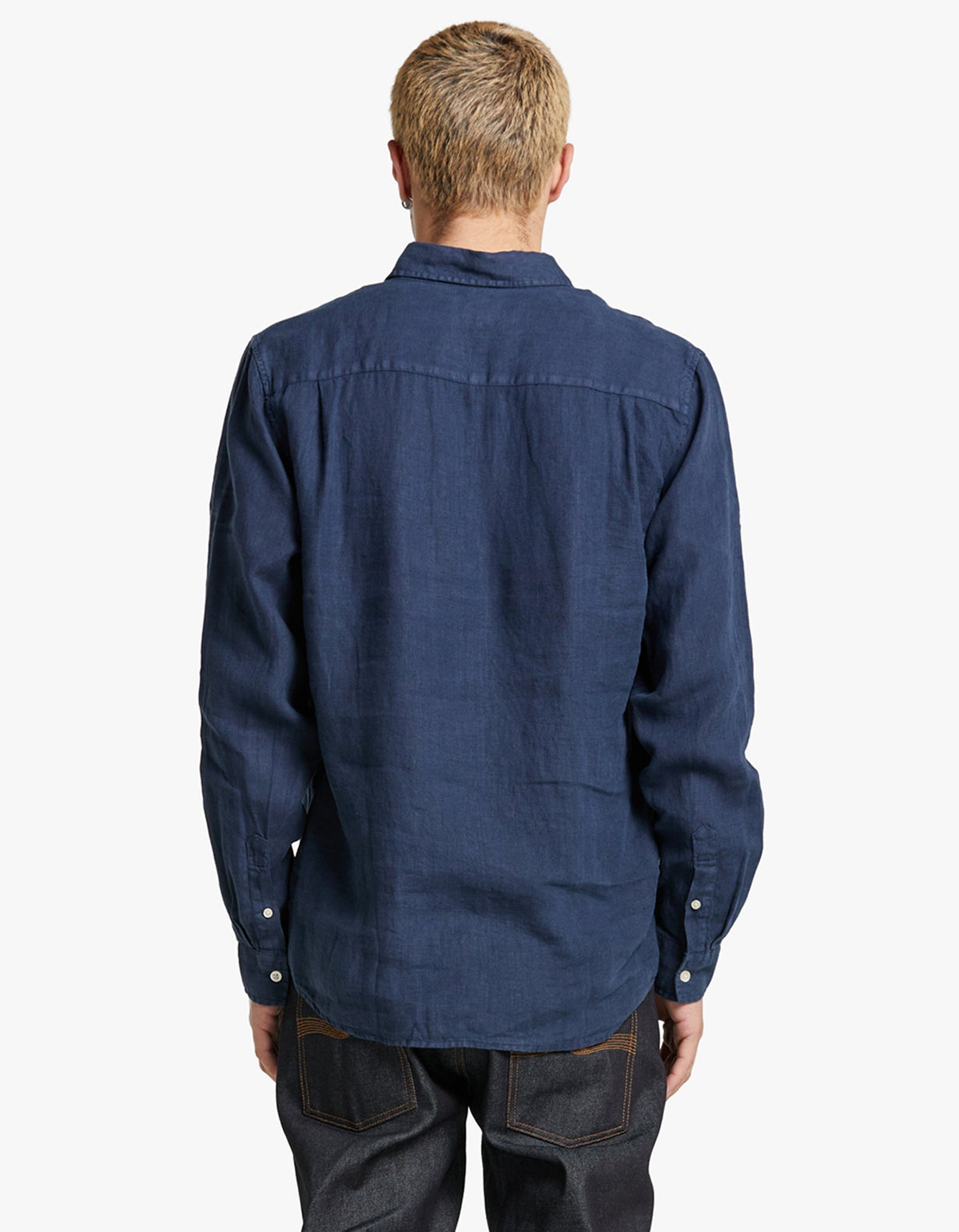 Hampton Linen Shirt - Navy
