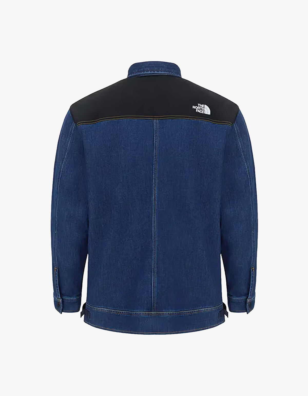Mens Denim Cordura Jacket - Dark Indigo Denim Wash/Black