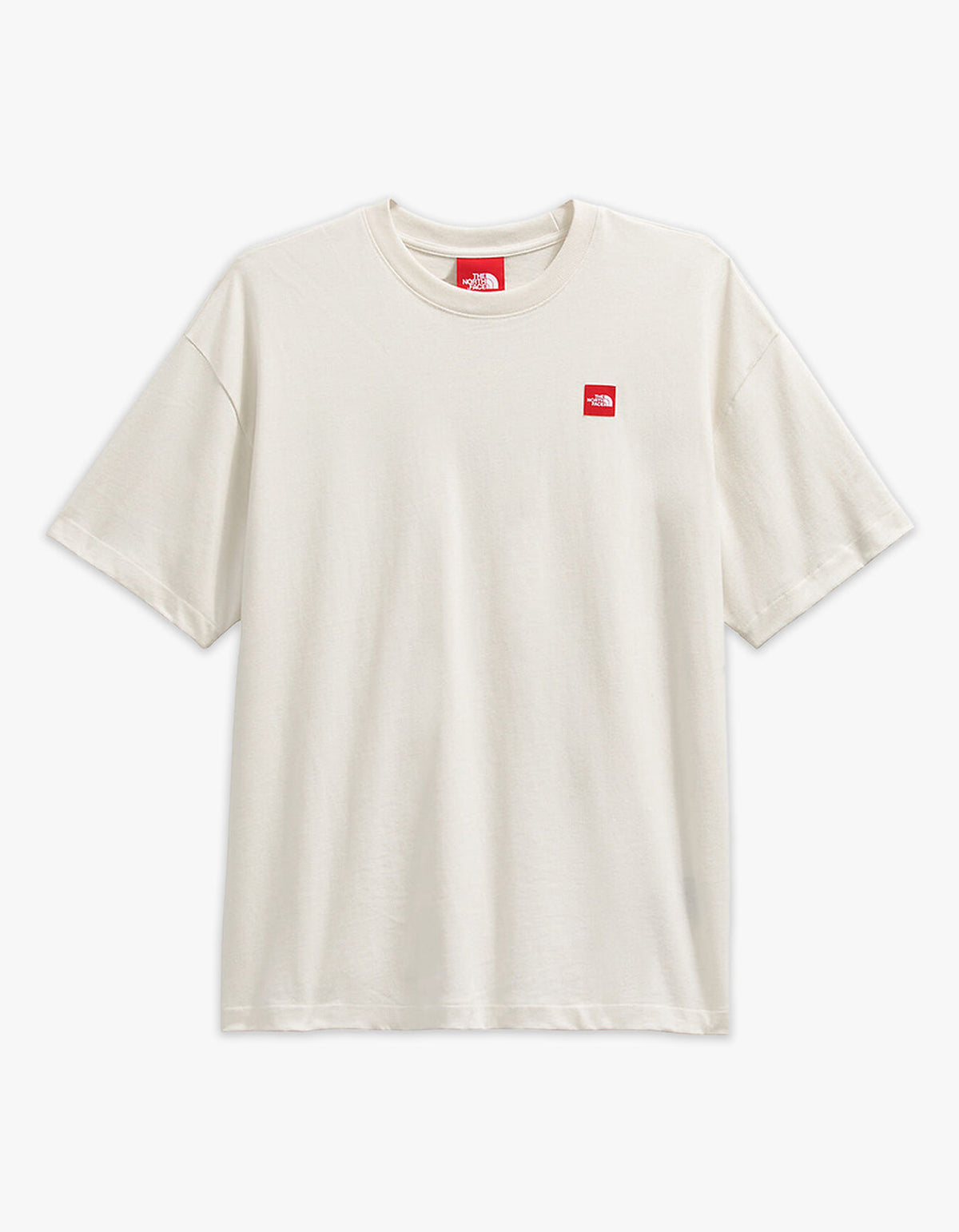 Mens Red Box S/S Tee - White Dune