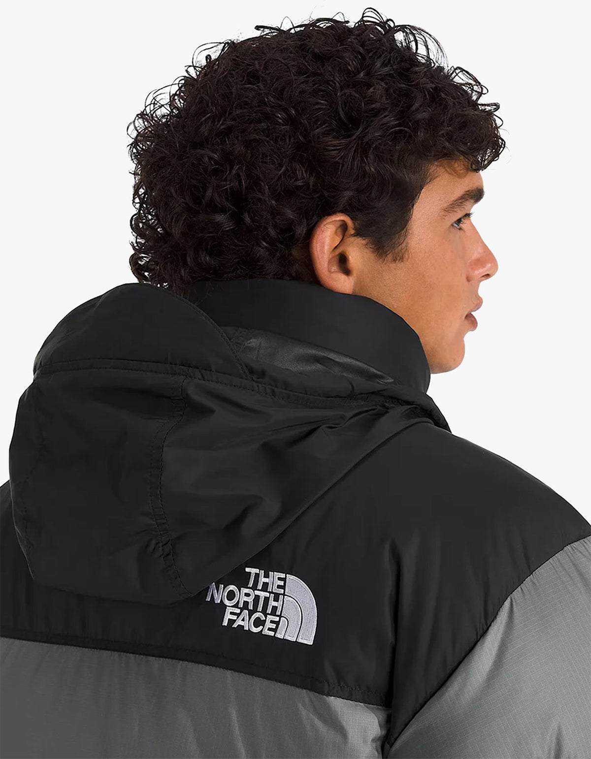 Mens 1996 Retro Nuptse Jacket - Smoked Pearl/TNF Black