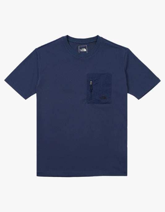 Mens S/S Hybrid Pocket Tee AP - Summit Navy