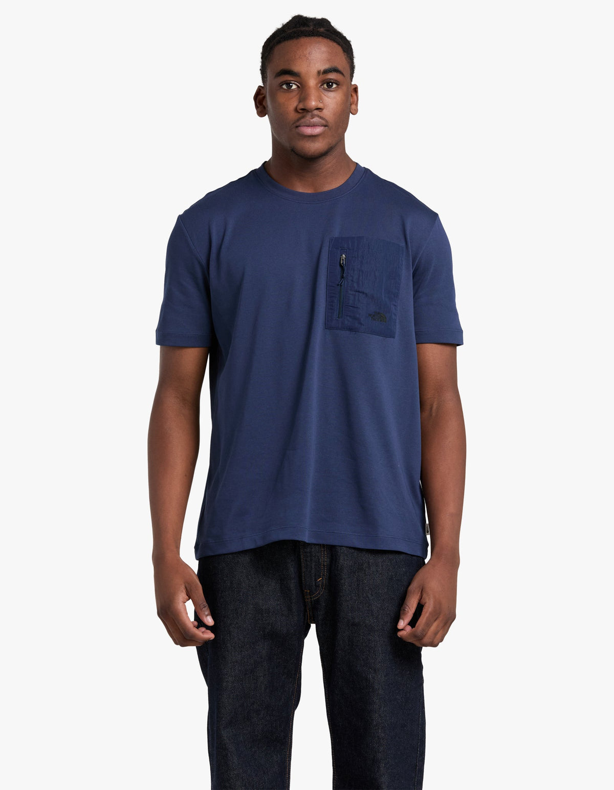 Mens S/S Hybrid Pocket Tee AP - Summit Navy
