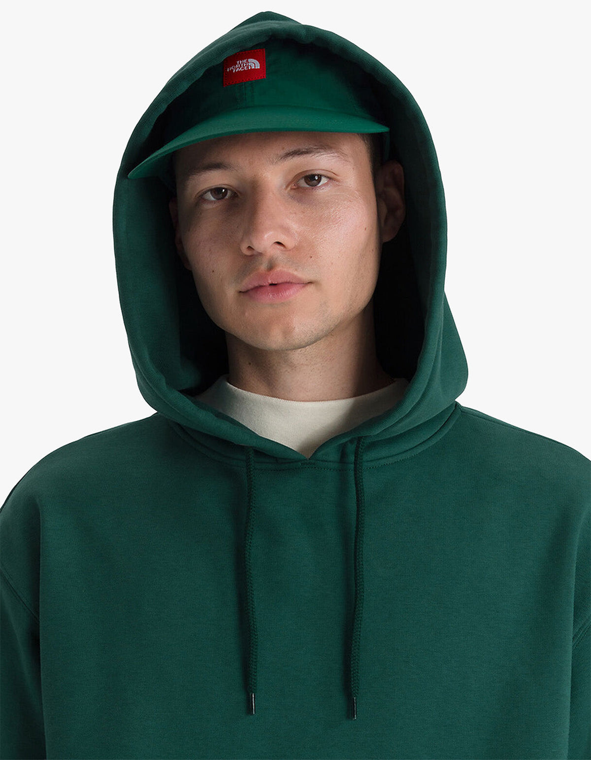 TNF Red Box Hoodie - Hunter Green