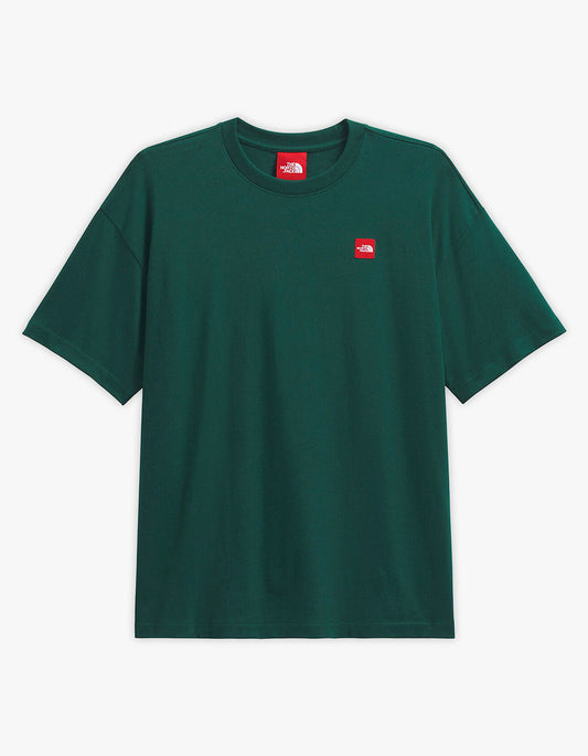TNF Red Box S/S Tee - Hunter Green