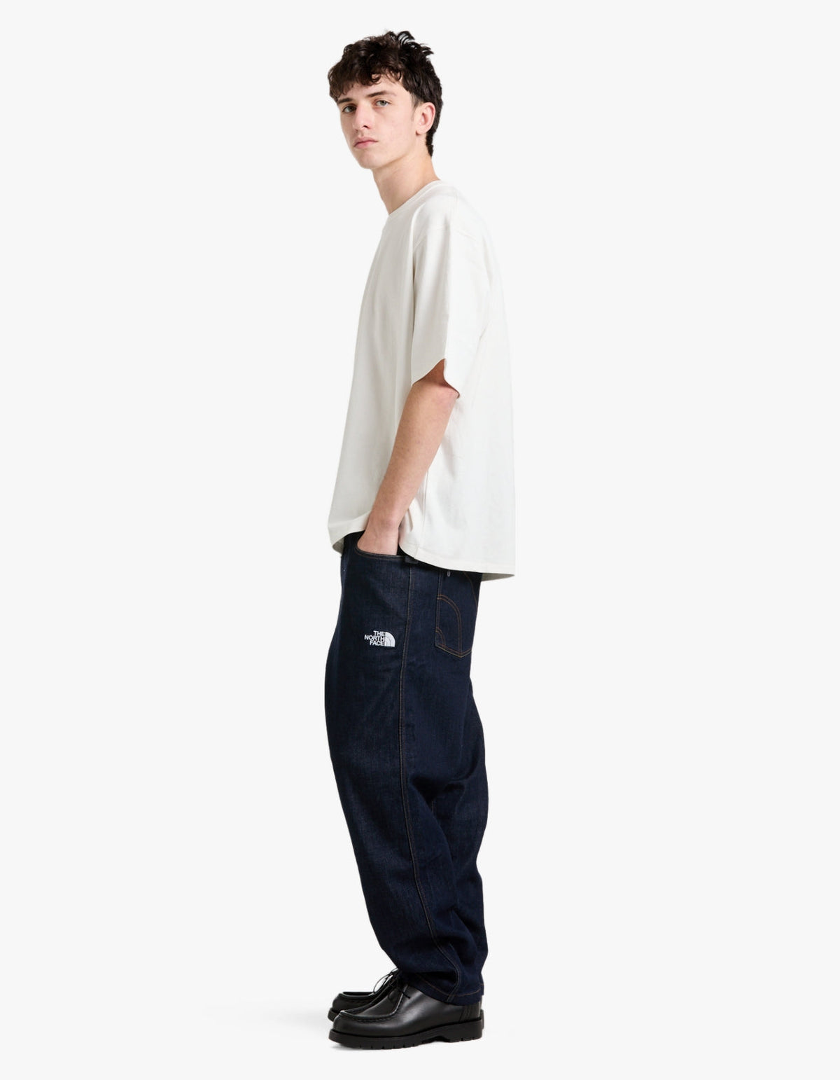 Mens Denim Cordura Pants - Dark Indigo Denim Wash