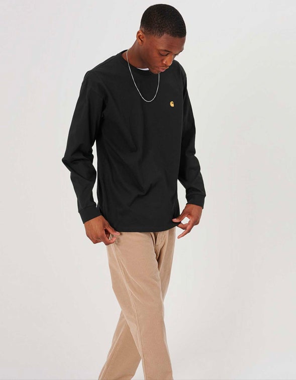 L/S Chase T Shirt - Black/Gold