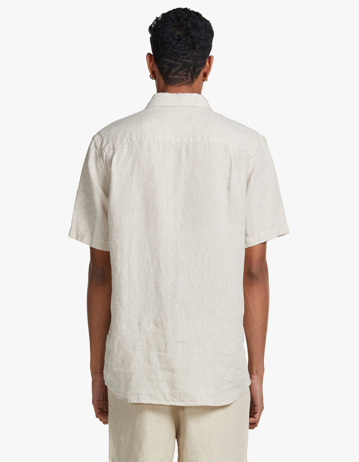 Hampton Linen S/S Shirt - Oatmeal