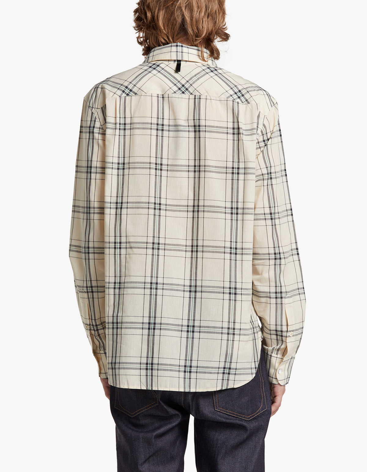 L/S Gus Shirt - White Plaid