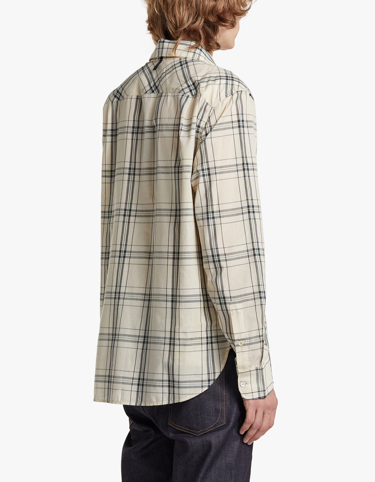 L/S Gus Shirt - White Plaid