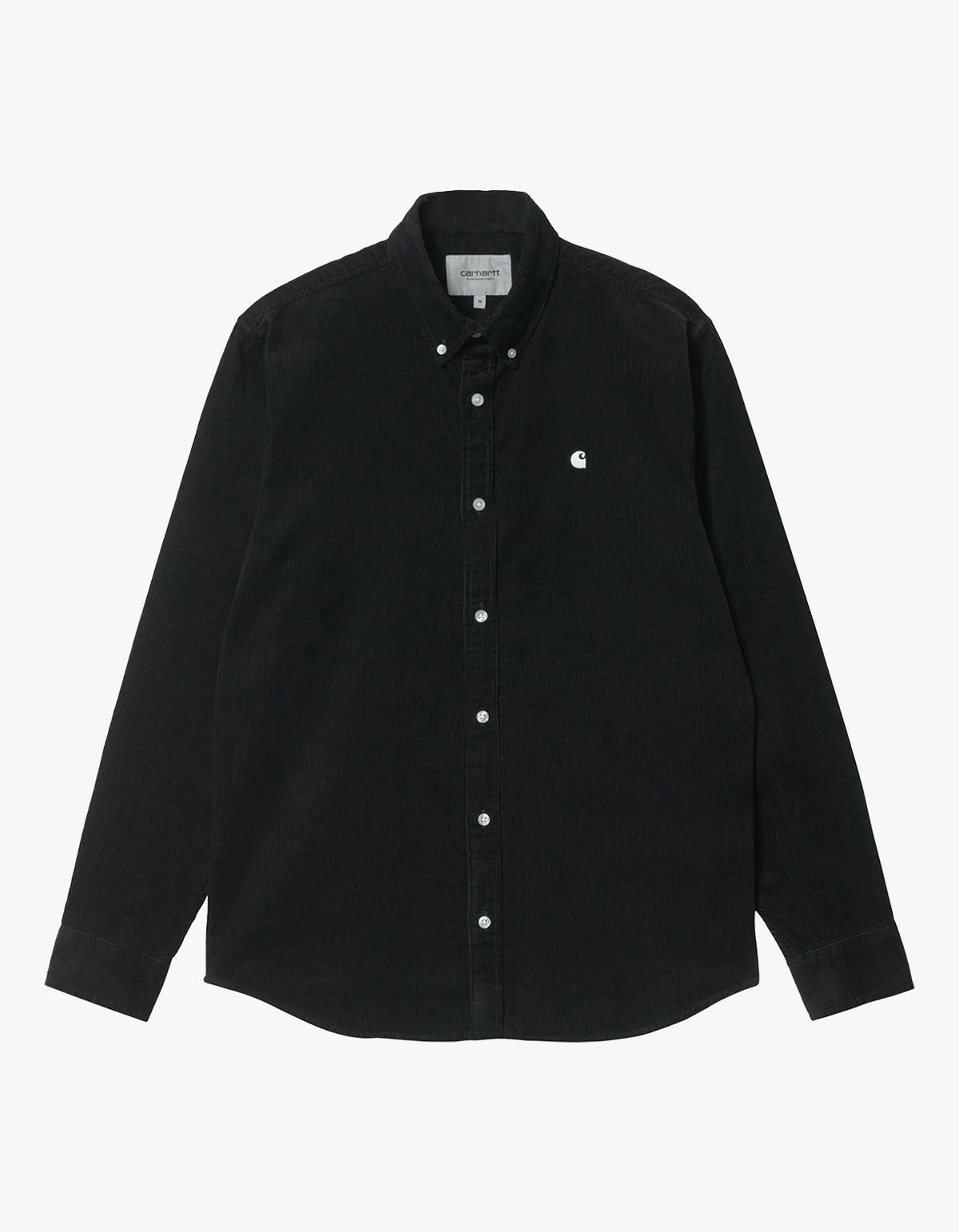 L/S Madison Fine Cord Shirt - Black/White