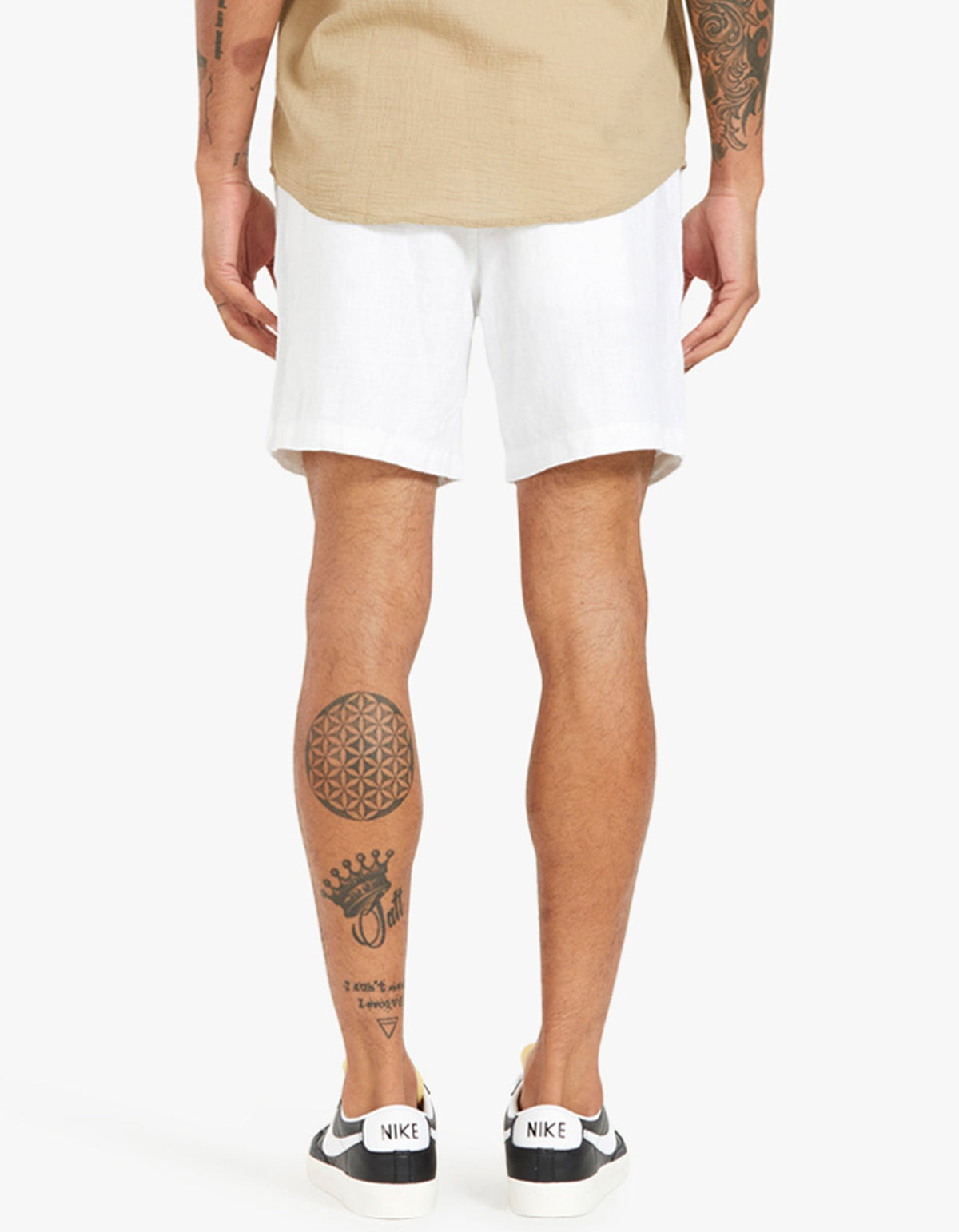 Riviera Linen Short - White
